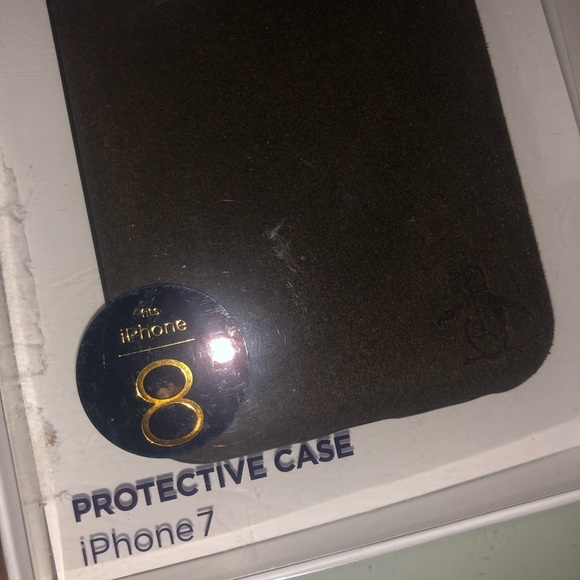 🐧 NEW Brown Suede iPHONE 7/8 Phone Case Cover 🐧 - Picture 2 of 4